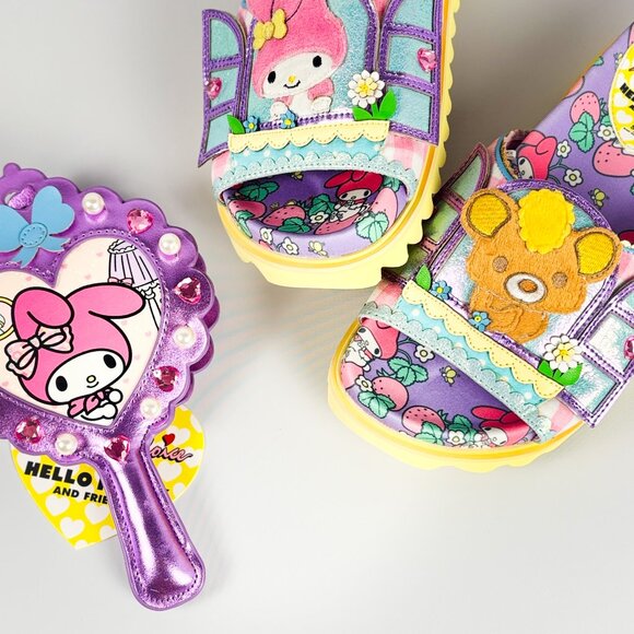 Irregular Choice x Sanrio Will You Be My Friend Slides My Melody Cinnamoroll - Picture 9 of 9